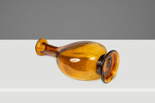 Load image into Gallery viewer, Mid-Century Modern Abstract Amber Blown Glass Bud Vase Vessel, USA, c. 1970s-ABT Modern
