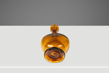 Load image into Gallery viewer, Mid-Century Modern Abstract Amber Blown Glass Bud Vase Vessel, USA, c. 1970s-ABT Modern
