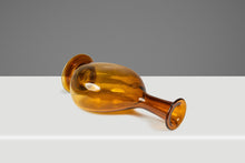 Load image into Gallery viewer, Mid-Century Modern Abstract Amber Blown Glass Bud Vase Vessel, USA, c. 1970s-ABT Modern
