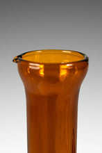 Load image into Gallery viewer, Mid-Century Modern Abstract Studio Craft Amber Blown Glass Pitcher / Bottle / Bud Vase / Vessel, USA, c. 1970s-ABT Modern
