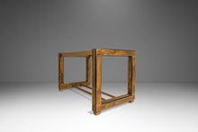 Load image into Gallery viewer, Mid-Century Modern Acid-Etched Brass Desk / Dining Table with Glass Top by Bernhard Rohne for Mastercraft, USA, c. 1970s-ABT Modern
