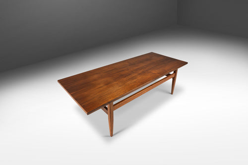 Mid-Century Modern Angular Coffee Table in Walnut, c. 1960's-ABT Modern