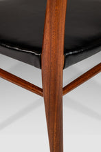 Load image into Gallery viewer, Mid-Century Modern Bambi Dining / Desk Chair in Teak and Original Vinyl by Rolf Rastad &amp; Adolf Relling for Gustav Bahus, Norway, c. 1960&#39;s-ABT Modern
