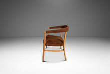 Load image into Gallery viewer, Mid-Century Modern Bentwood Lounge Chair / Armchair in Suede &amp; Maple in the Manner of Lawrence Peabody / Thonet, USA, c. 1950s-ABT Modern
