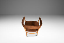 Load image into Gallery viewer, Mid-Century Modern Bentwood Lounge Chair / Armchair in Suede &amp; Maple in the Manner of Lawrence Peabody / Thonet, USA, c. 1950s-ABT Modern
