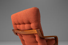 Load image into Gallery viewer, Mid-Century Modern Bentwood Lounge Chair in Beech and Original Fabric by Westnofa, Norway, c. 1970s-ABT Modern
