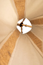 Load image into Gallery viewer, Mid-Century Modern Bohemian 5 ft. Teepee-Shaped Floor Lamp in Cotton Bamboo &amp; Rattan by Louis Sognot, France, c. 1960s-ABT Modern
