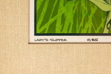 Load image into Gallery viewer, Mid-Century Modern Boho Chic 18/65 Framed &amp; Signed Lithograph Print of a Lady's Slipper Orchid by John Cook, USA, c. 1960s-ABT Modern
