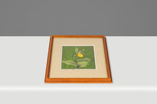 Load image into Gallery viewer, Mid-Century Modern Boho Chic 18/65 Framed &amp; Signed Lithograph Print of a Lady's Slipper Orchid by John Cook, USA, c. 1960s-ABT Modern
