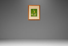 Load image into Gallery viewer, Mid-Century Modern Boho Chic 18/65 Framed &amp; Signed Lithograph Print of a Lady's Slipper Orchid by John Cook, USA, c. 1960s-ABT Modern
