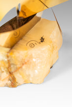 Load image into Gallery viewer, Mid-Century Modern Brass &amp; Quartz Sailboat Sculpture by Jere DeMott, USA, c. 1960's-ABT Modern
