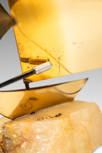 Load image into Gallery viewer, Mid-Century Modern Brass &amp; Quartz Sailboat Sculpture by Jere DeMott, USA, c. 1960's-ABT Modern
