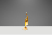 Load image into Gallery viewer, Mid-Century Modern Brass &amp; Quartz Sailboat Sculpture by Jere DeMott, USA, c. 1960's-ABT Modern
