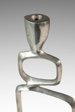 Load image into Gallery viewer, Mid-Century Modern Brutalist Candlestick Holder in Solid Aluminum Attributed to Matthew Hilton, United Kingdom, c. 1980s-ABT Modern
