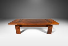 Load image into Gallery viewer, Mid-Century Modern Brutalist Coffee Table in Walnut with Burlwood Inlay by Lane, USA, c. 1970&#39;s-ABT Modern
