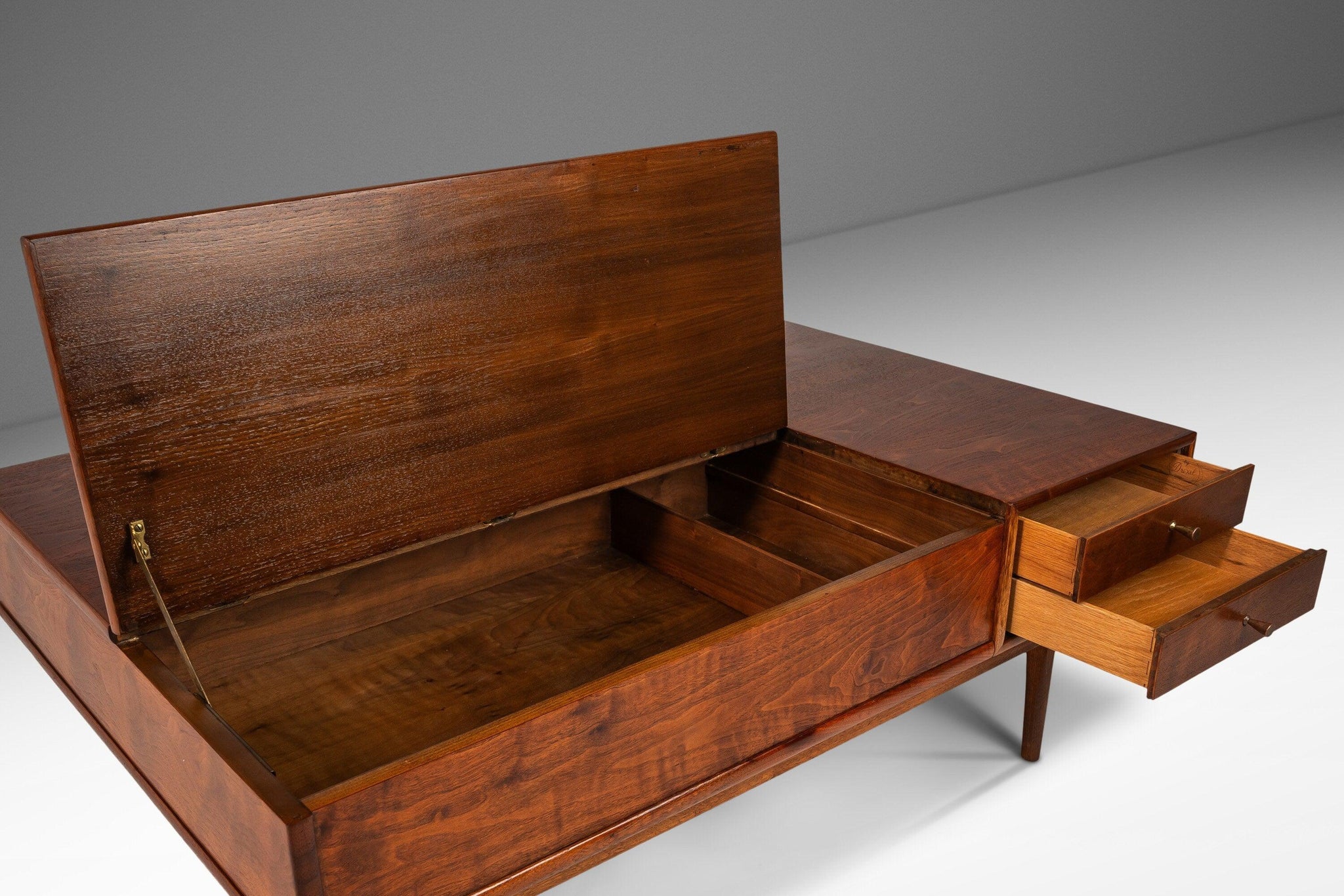 Mid-Century Modern Coffee Table in Walnut by Kipp Stewart for Drexel D
