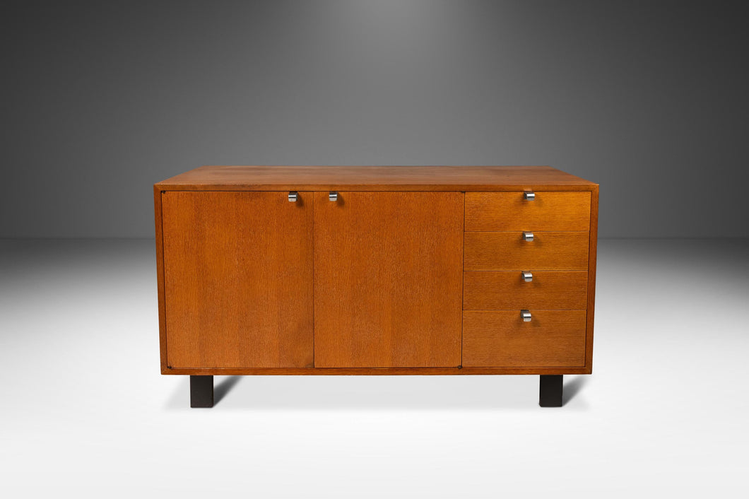 Mid-Century Modern Credenza / Cabinet in Oak by George Nelson for Herman Miller, USA, c. 1950's-ABT Modern