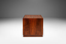 Load image into Gallery viewer, Mid-Century Modern Cube Brutalist End Table / Pedestal in Walnut by Jack Cartwright for Founders, USA, c. 1960-ABT Modern
