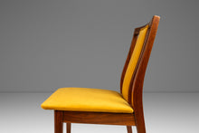 Load image into Gallery viewer, Mid-Century Modern Desk / Side Chair in Solid Walnut &amp; Yellow Felt in the Manner of Edward Wormley, USA, c. 1960s-ABT Modern
