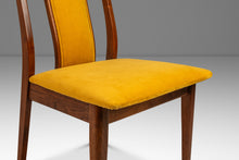 Load image into Gallery viewer, Mid-Century Modern Desk / Side Chair in Solid Walnut &amp; Yellow Felt in the Manner of Edward Wormley, USA, c. 1960s-ABT Modern
