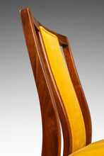 Load image into Gallery viewer, Mid-Century Modern Desk / Side Chair in Solid Walnut &amp; Yellow Felt in the Manner of Edward Wormley, USA, c. 1960s-ABT Modern
