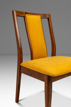Load image into Gallery viewer, Mid-Century Modern Desk / Side Chair in Solid Walnut &amp; Yellow Felt in the Manner of Edward Wormley, USA, c. 1960s-ABT Modern
