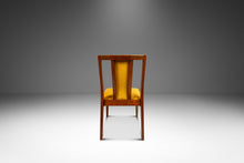 Load image into Gallery viewer, Mid-Century Modern Desk / Side Chair in Solid Walnut &amp; Yellow Felt in the Manner of Edward Wormley, USA, c. 1960s-ABT Modern

