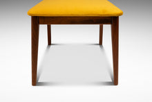 Load image into Gallery viewer, Mid-Century Modern Desk / Side Chair in Solid Walnut &amp; Yellow Felt in the Manner of Edward Wormley, USA, c. 1960s-ABT Modern

