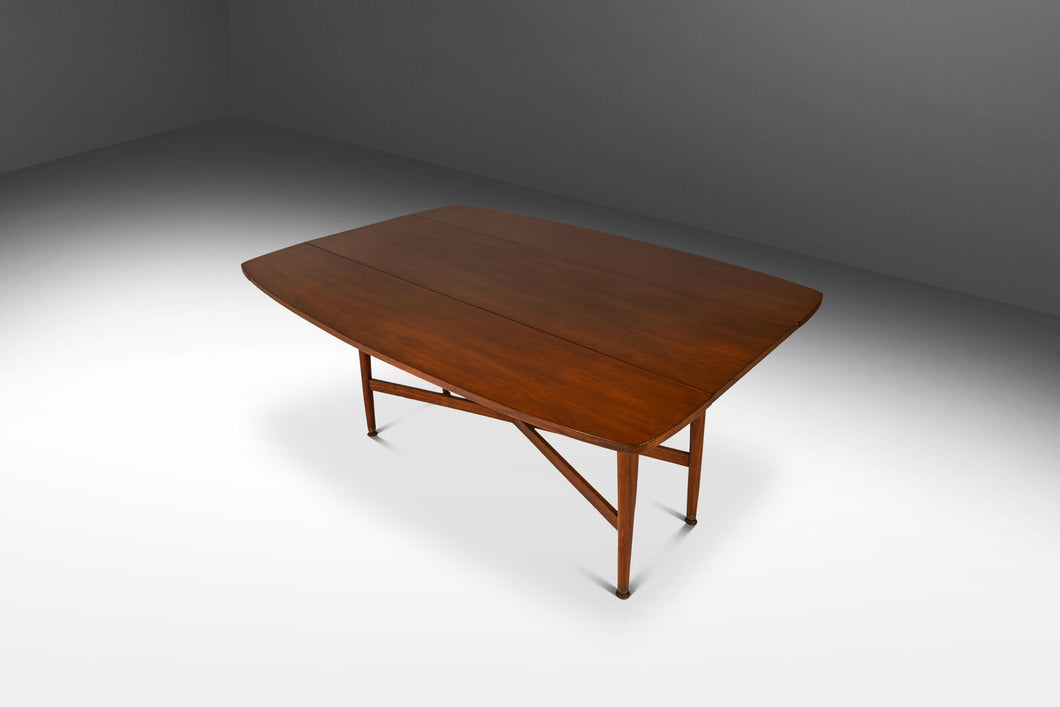 Mid-Century Modern Drop-Leaf Dining Table in Walnut by Kipp Stewart for the Declaration Line for Drexel, USA, c. 1960's-ABT Modern