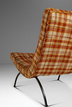 Load image into Gallery viewer, Mid-Century Modern Early Scoop Chair in Original Woolen Plaid Fabric by Milo Baughman for Thayer Coggin, USA, c. 1950s-ABT Modern
