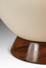 Load image into Gallery viewer, Mid-Century Modern Elongated Teardrop Table Lamp in Walnut &amp; Porcelain, USA, c. 1960&#39;s-ABT Modern

