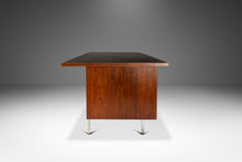 Load image into Gallery viewer, Mid-Century Modern Executive Desk in Walnut w/ Leather Top by Costa Mesa After George Nelson, USA, c. 1960&#39;s-ABT Modern
