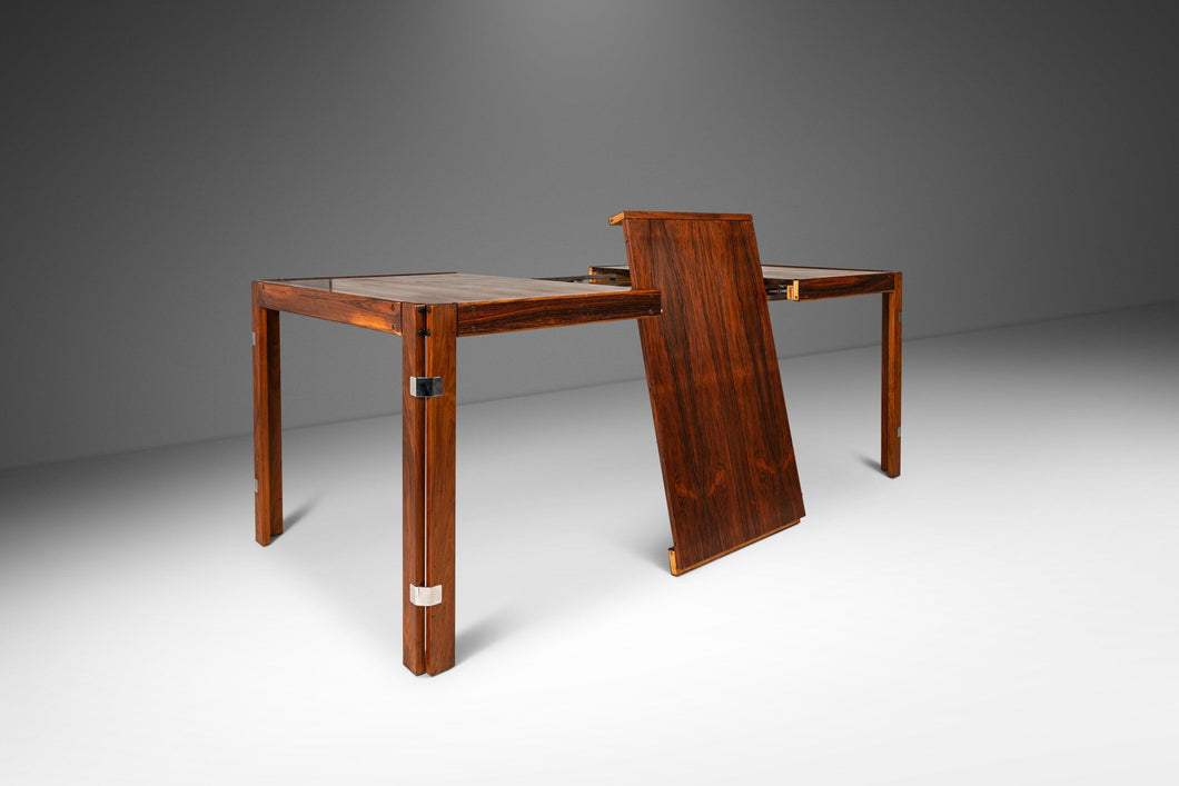 Mid-Century Modern Expansion Dining Table in Rosewood in the Manner of Percival Lafer, Canada, c. 1970's-ABT Modern