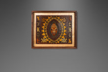 Load image into Gallery viewer, Mid-Century Modern Framed Embossed Leather Pre-Columbian Folk Art by Angel Pazmino, Ecuador, c. 1960&#39;s-ABT Modern
