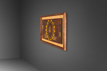 Load image into Gallery viewer, Mid-Century Modern Framed Embossed Leather Pre-Columbian Folk Art by Angel Pazmino, Equador, c. 1960&#39;s-ABT Modern
