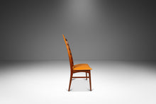 Load image into Gallery viewer, Mid-Century Modern High-Back Ladder-Back Accent Chair in Walnut &amp; Leather the Manner of Niels Koefoed, USA, c. 1960&#39;s-ABT Modern
