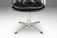 Load image into Gallery viewer, Mid-Century Modern High-Stance Office Chair in Chrome and Vinyl After Charles Pollock, USA, c. 1960&#39;s-ABT Modern
