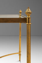 Load image into Gallery viewer, Mid-Century Modern Hollywood Regency End Table / Coffee Table in Brass w/ Glass Top After Maison Bagues, c. 1970&#39;s-ABT Modern
