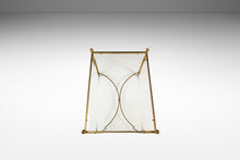 Load image into Gallery viewer, Mid-Century Modern Hollywood Regency End Table / Coffee Table in Brass w/ Glass Top After Maison Bagues, c. 1970&#39;s-ABT Modern
