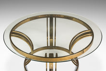Load image into Gallery viewer, Mid-Century Modern Hollywood Regency Patinaed Coffee Table in Brass w/ Glass Top in the Manner of Milo Baughman, USA, c. 1980s-ABT Modern
