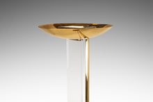 Load image into Gallery viewer, Mid-Century Modern Hollywood Regency "Uplighter" Freestanding Floor Lamp in Brass &amp; Lucite by Fredrick Ramond, USA, c. 1986-ABT Modern
