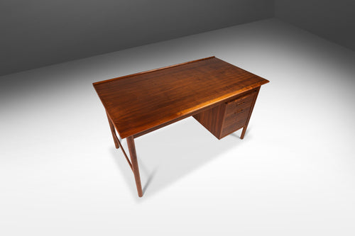 Mid Century Modern Model 541 Writer's Desk in Walnut by Folke Ohlsson for DUX, Sweden, c. 1960's-ABT Modern