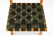 Load image into Gallery viewer, Mid-Century Modern Model 666 Side Chair in Birch &amp; Green Strapping by Jens Risom for Knoll, USA, c. 1950&#39;s-ABT Modern
