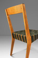 Load image into Gallery viewer, Mid-Century Modern Model 666 Side Chair in Birch &amp; Green Strapping by Jens Risom for Knoll, USA, c. 1950&#39;s-ABT Modern
