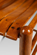 Load image into Gallery viewer, Mid-Century Modern Patinaed Armchair in Solid Oak in the Manner of Arthur Umanoff, USA, c. 1960s-ABT Modern
