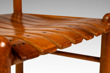 Load image into Gallery viewer, Mid-Century Modern Patinaed Armchair in Solid Oak in the Manner of Arthur Umanoff, USA, c. 1960s-ABT Modern
