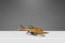 Load image into Gallery viewer, Mid-Century Modern Prawn / Shrimp Hanging Wall or Table Sculpture in Solid Brass, USA, c. 1960s-ABT Modern

