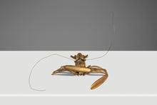 Load image into Gallery viewer, Mid-Century Modern Prawn / Shrimp Hanging Wall or Table Sculpture in Solid Brass, USA, c. 1960s-ABT Modern

