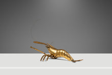 Load image into Gallery viewer, Mid-Century Modern Prawn / Shrimp Hanging Wall or Table Sculpture in Solid Brass, USA, c. 1960s-ABT Modern
