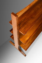 Load image into Gallery viewer, Mid-Century Modern Profile Pyramidal Bookshelf / Étagère / Room Divider in Walnut by John Van Koert for Drexel, USA, c. 1950&#39;s-ABT Modern
